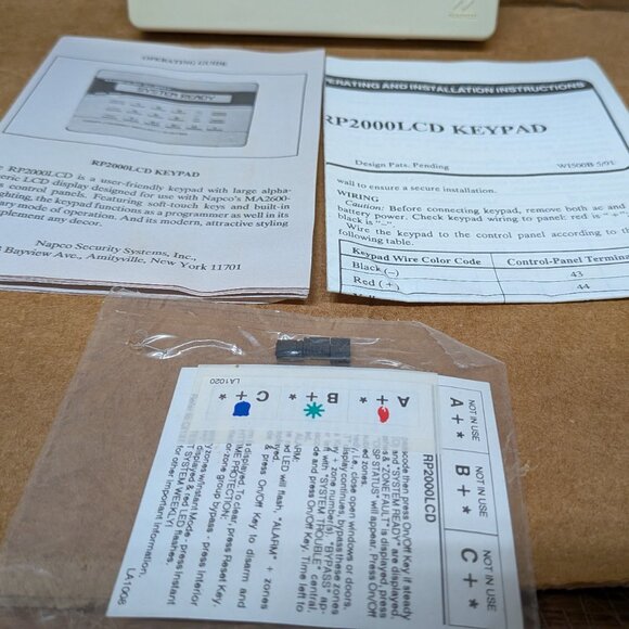 NAPCO MAGNUM ALERT RP2000LCD KEYPAD UNUSED OLD STOCK - Picture 7 of 7